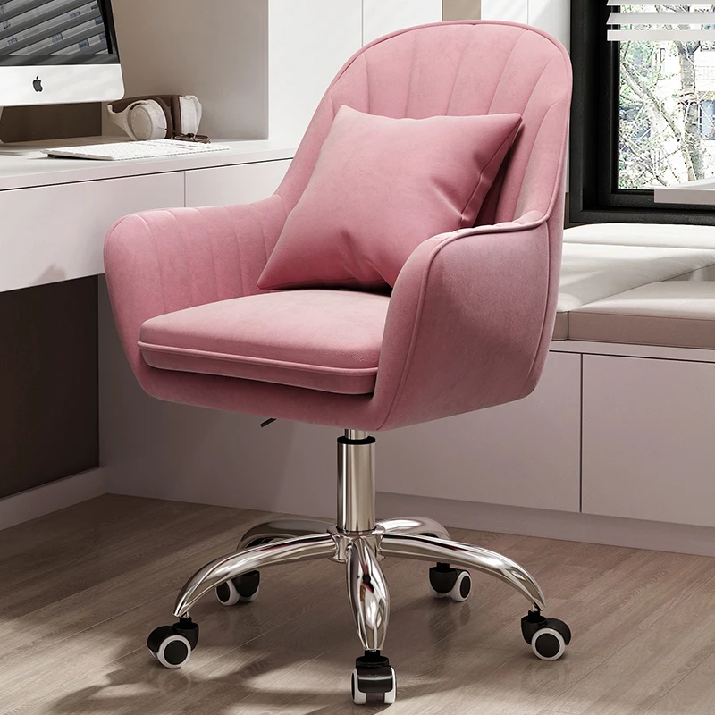 Home Backrest Comfortable Sedentary Dormitory College Student Girl Cute Bedroom Swivel Chair