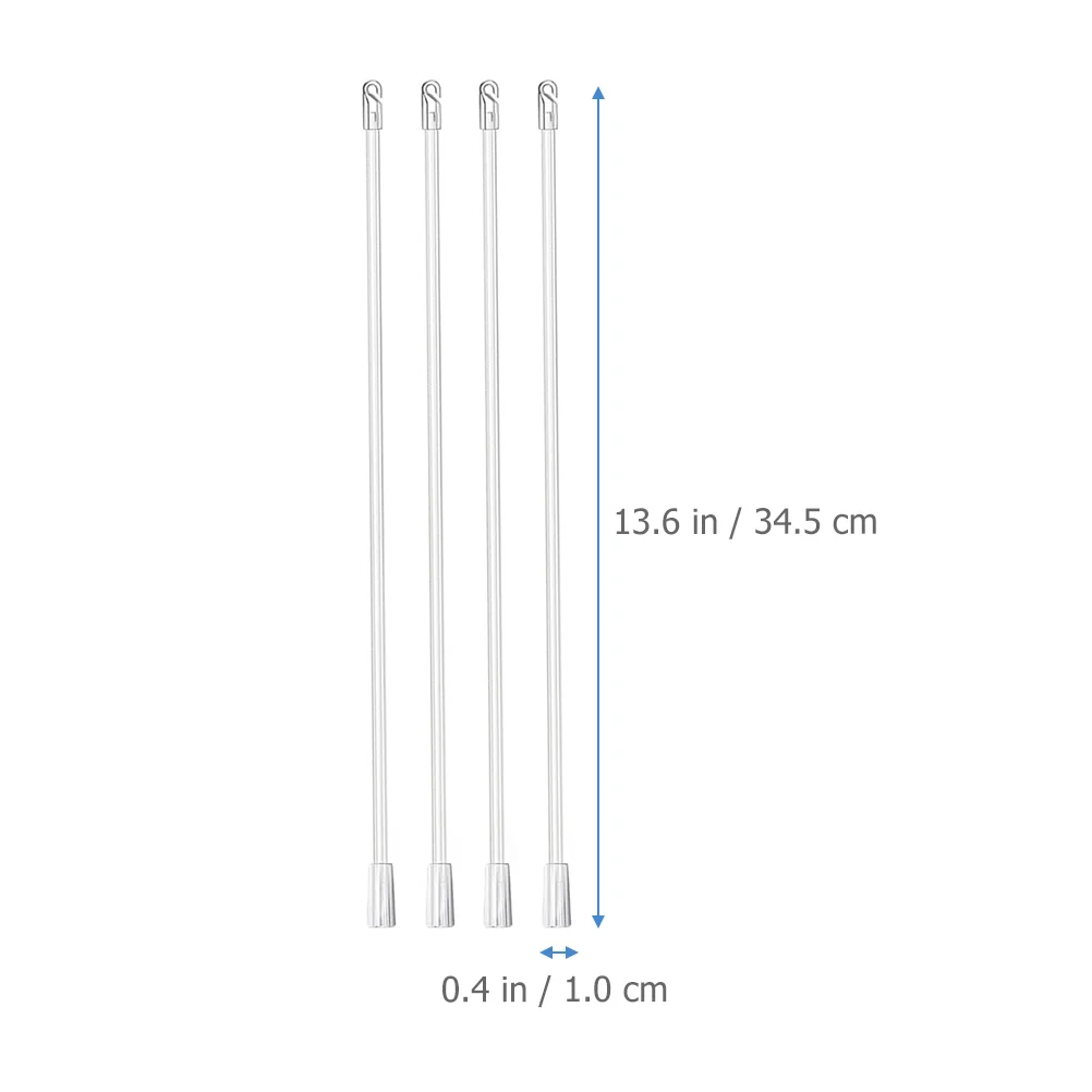 4 Pcs Venetian Blind Rod Vertical Blinds Replacement Wand Drapery Pull Opener Parts Plastic