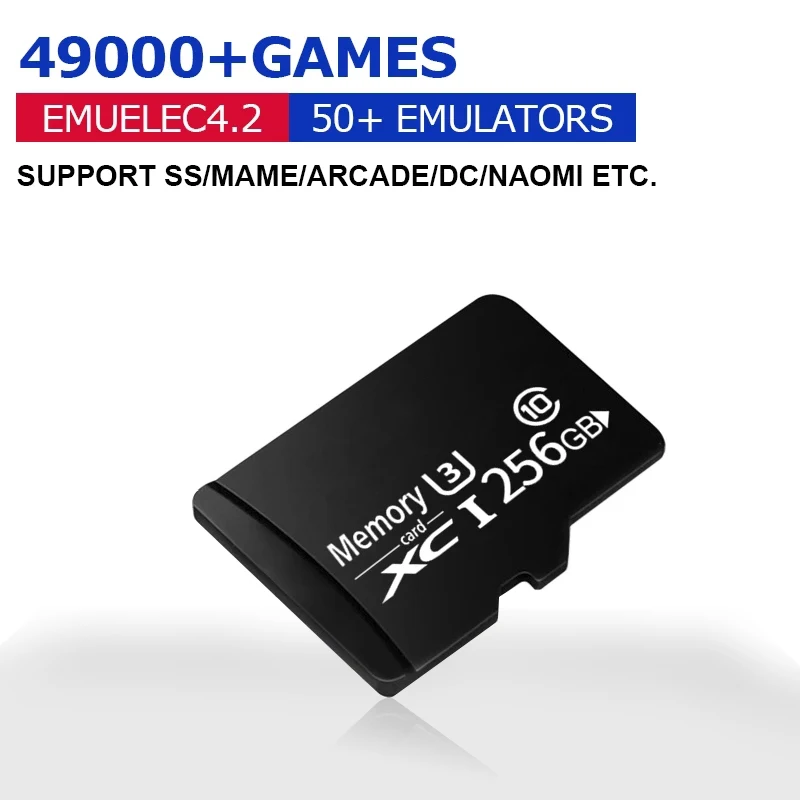 64G/128G/256G Memory Card Pre-install System and Games for S922X Super Console X King Retro Game Console