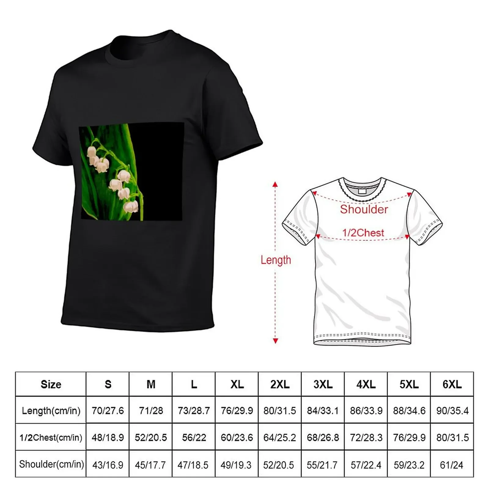 Lily of the valley T-Shirt oversized t shirt Blouse aesthetic clothes man clothes heavy weight t shirts for men