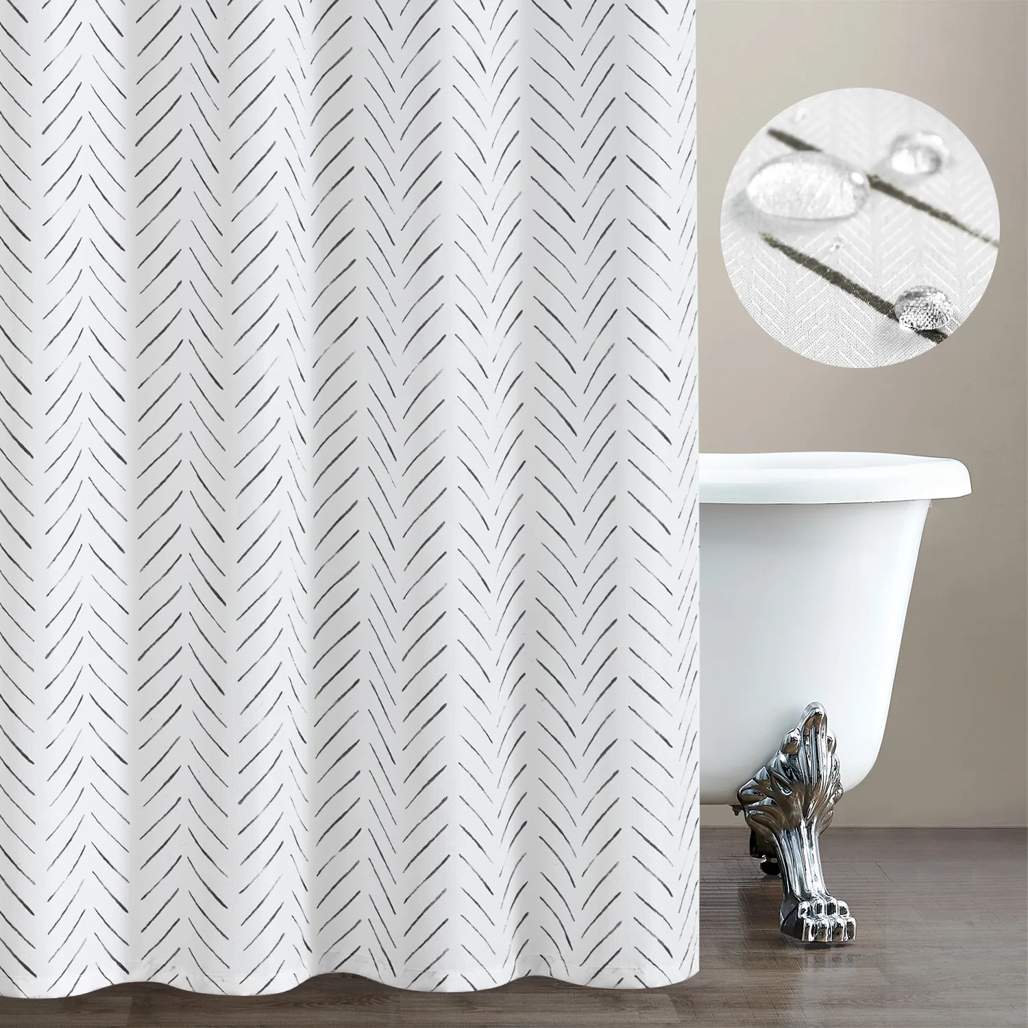 Curtainking Fabric Shower Curtain 70