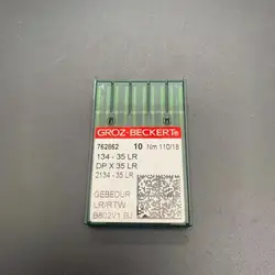 10 PCS Groz-beckert 134-35(LR) DPX35 For Industrial Sewing Machine Needles High Quality 45° Bevel Golden Needle Wear Resistance
