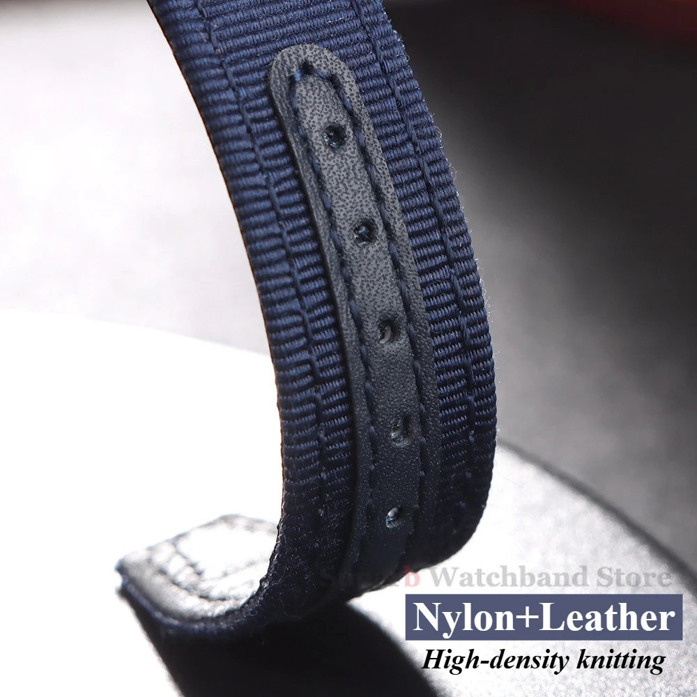 20mm 21mm 22mm Nylon Canvas Watch Strap for IWC Pilot Strap Waterproof Sport Watch Strap Replacement Watch Fabric Bracelet