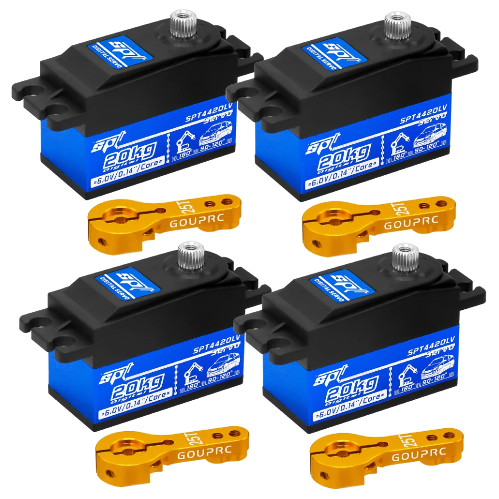 

20KG Low Profile Servo With 25T Servo Arm Digital Servo RC Digital Micro Servo for Tamiya Kyosho On-Road Touring Drift Car/Boat