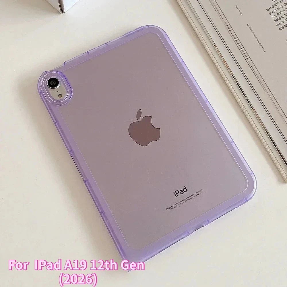 

Новый противоударный чехол для планшетов iPad A19 (12-го поколения), A16 (11-го поколения), Air 8, 7, 11" и 13" (M4, M3) — прозрачный, мягкий, цветной бампер, полная защита, Funda