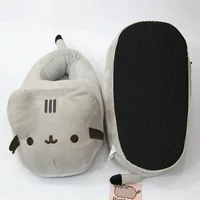 Cartoon Full Covered Cat Slippers Warm Winter Slides Soft Plush Doll Indoor Cute Anime Bedroom Shoes For Man Woman Home Use - Image 5
