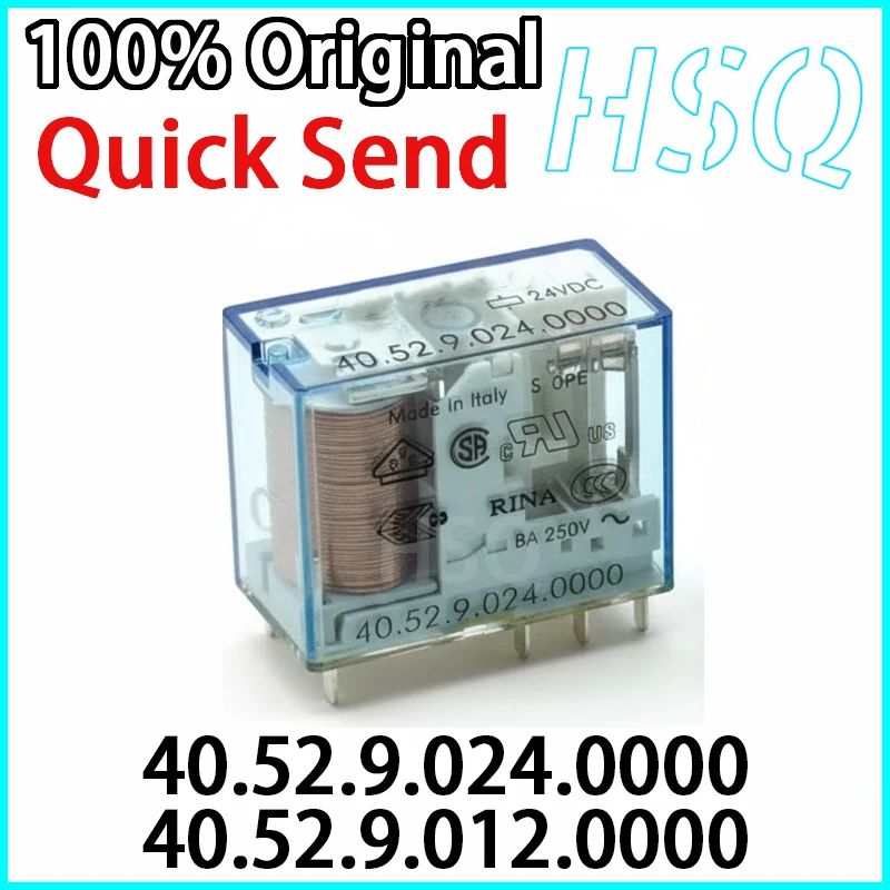 1PCS 40.52.9.012.0000  40.52.9.024.0000 Two open two close 40.52 24V relay