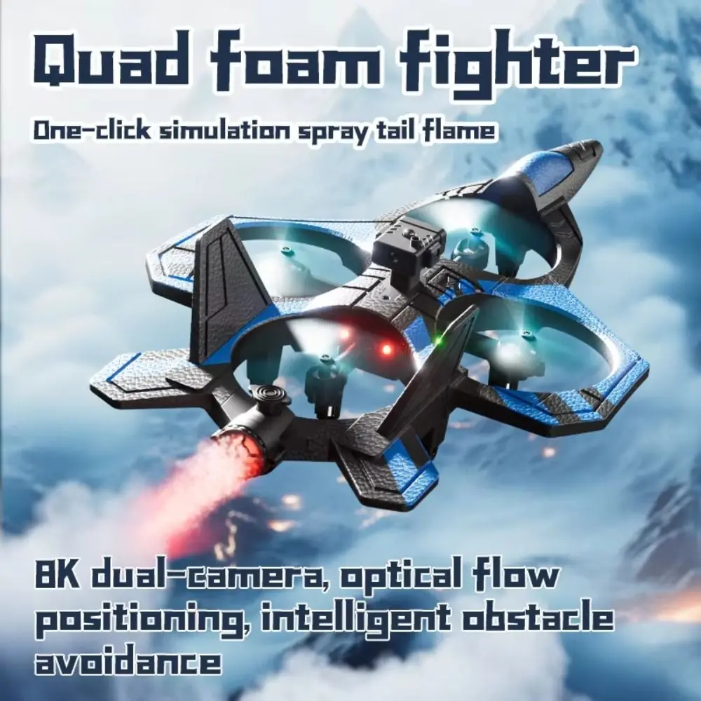 

EPP Foam V46 Foam RC Aircraft Gravity Sensing Rechargeable Remote Control Aircraft Durable Portable Obstacle Avoidance Plane