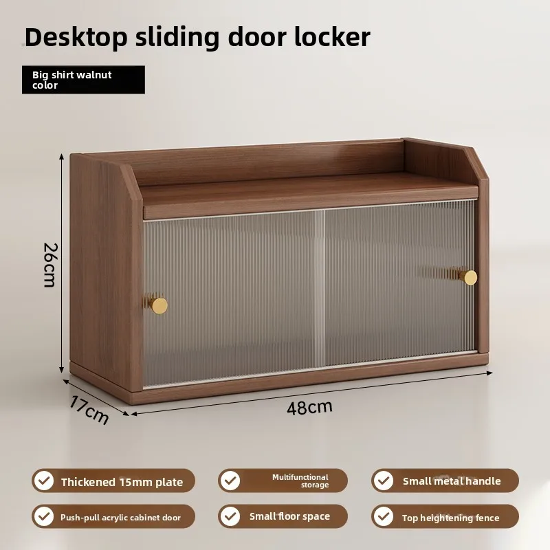 Desktop Storage Shelf Makeup Organizer Layered Cabinet Perfume Box Display Rack Space Saving Durable   Raised Guardrail