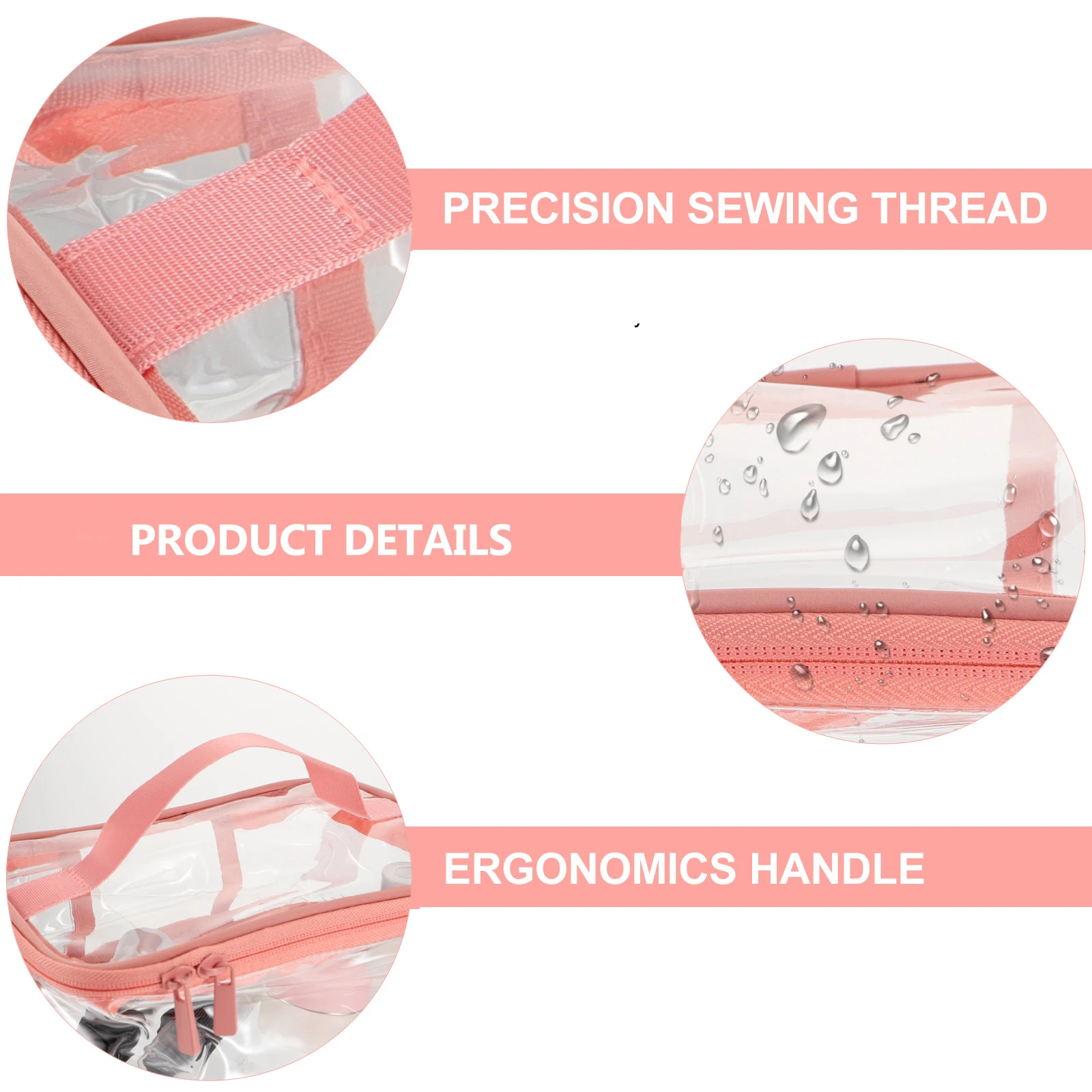 

PVC Waterproof Toiletry Bag Transparent Large Capacity Storage Pouch Travel Accessories Makeup Organizer