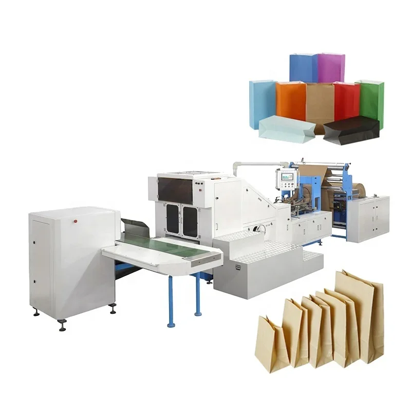 Automatic Paper PE Doypack Stand Up Pouch Making Machine Self Lock Food Packaging Laminated Bag Making Machine