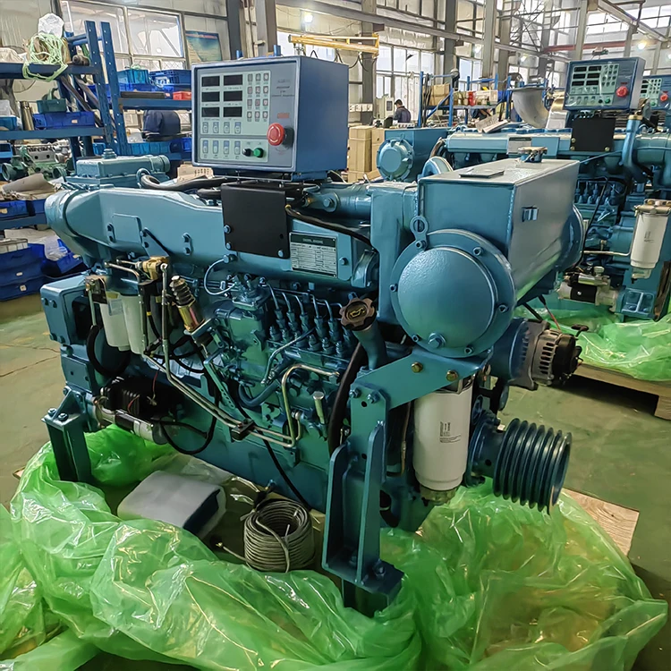 Turbo Electric Machinery Fishing Cargo Ship Inboard Motor Water Cooling  Marine Diesel Boat Engine Weichai WD10C250