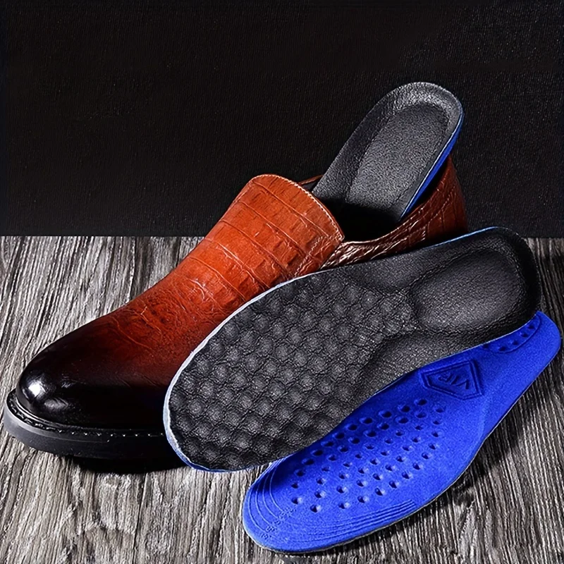

Cowhide Leather Insole Super Soft Elastic Arch Support Insoles Breathable Shock-Absorber Sport Men Women Shoes Pad