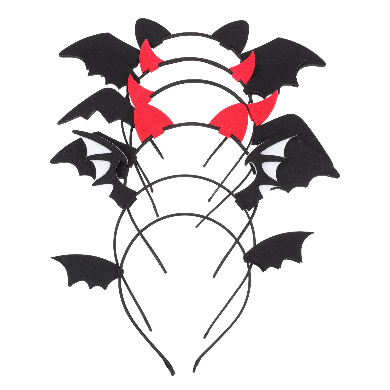 

6pcs Little Wings Hairband Durable Lightweight Halloween Festival Headdress Prop Creative Hair Accessories