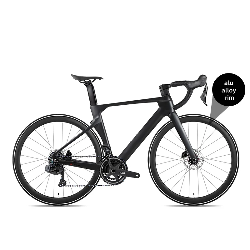 R10-ET Carbon Fibre Road Bike Wireless Electronic Shifting 24S Hydraulic Disc Brake Racing Bicycle EDS Hidden Cable 2*12