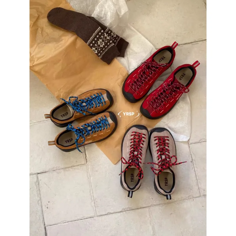 2026 Neue Outdoor-Damen-Frühlings-Plattform-Schnür-Rutsch-Freizeit-Sneaker mit Schnürung