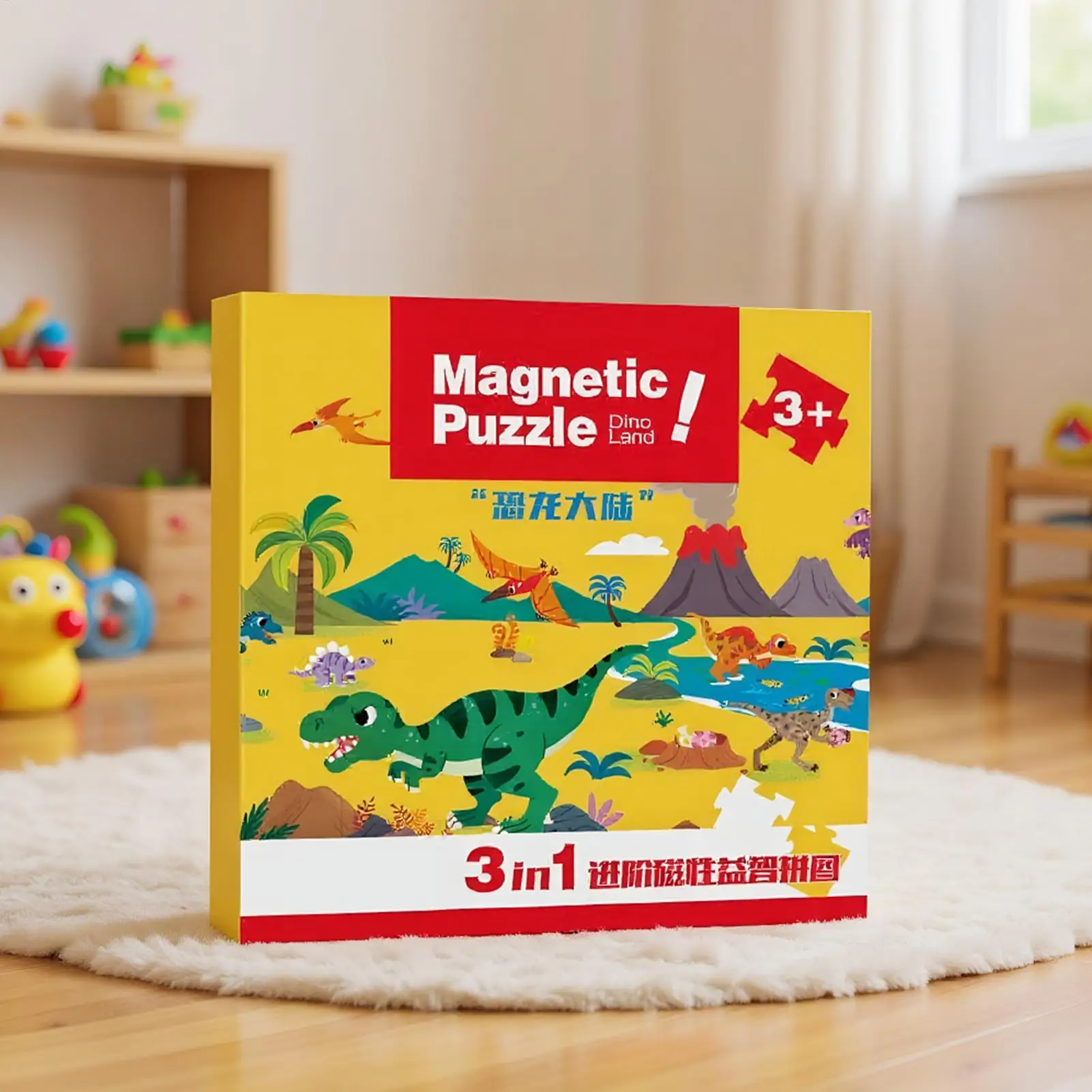 Ímã quebra-cabeça aprendizagem educacional magnético viagem quebra-cabeça portátil pai criança interação brinquedos de viagem atividades de viagem de estrada para