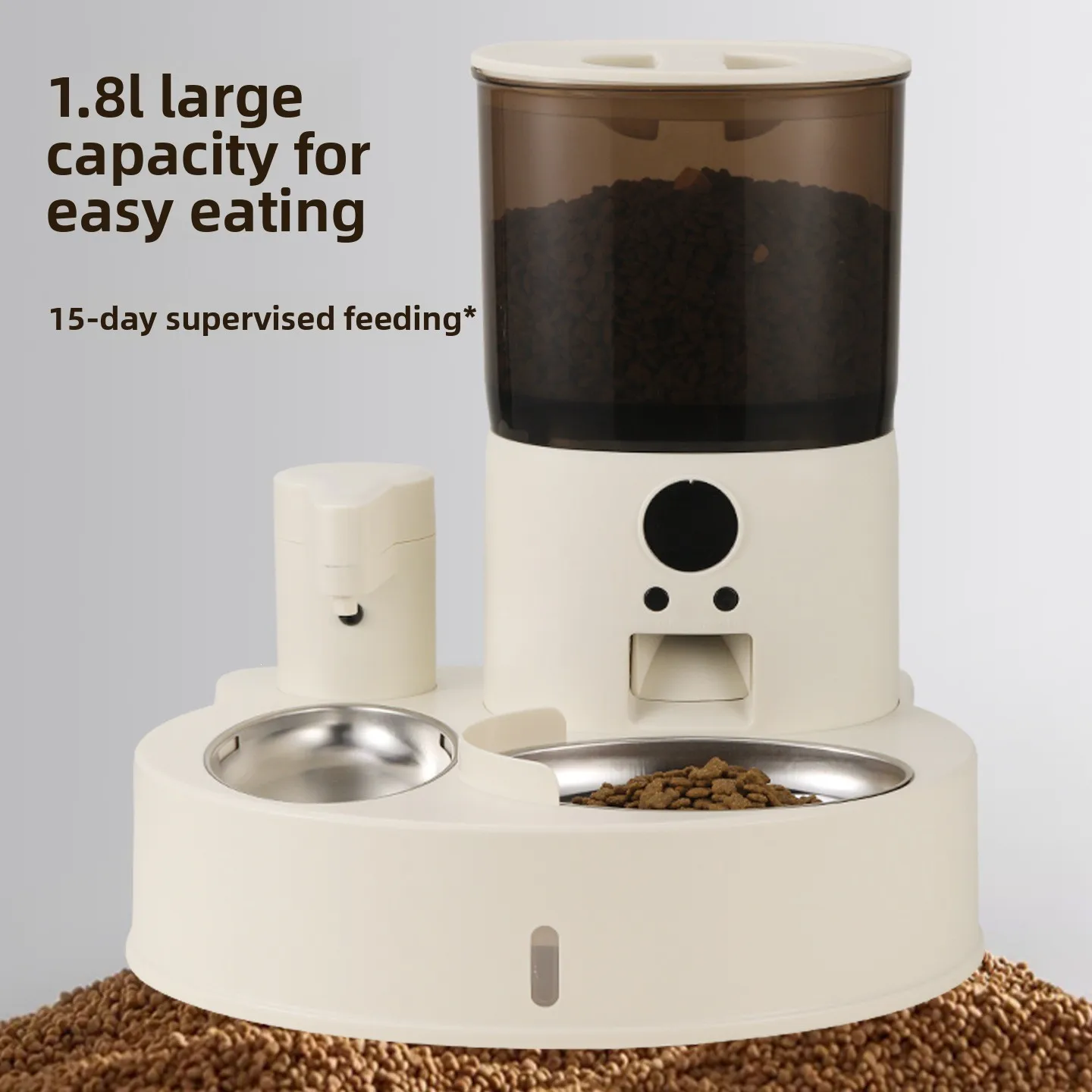 Automatic cat feeder cat timing quantitative intelligent pet remote visual feeder