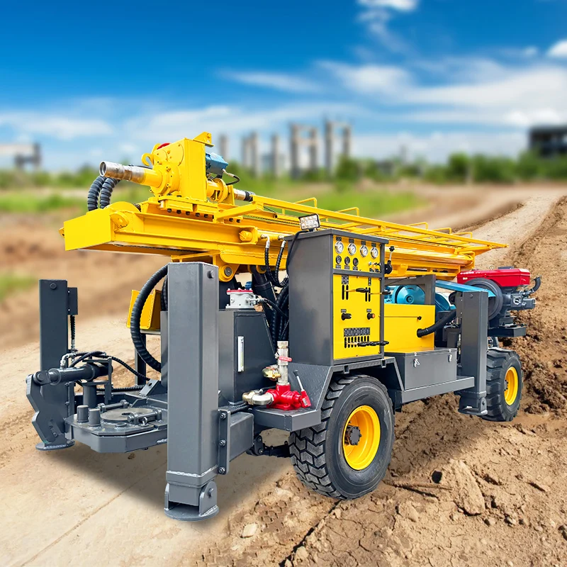 All Terrain Deep Water Well Drill Crawler Pneumatic 500m Complex Rock Formations Water Well Drilling Rig Machine
