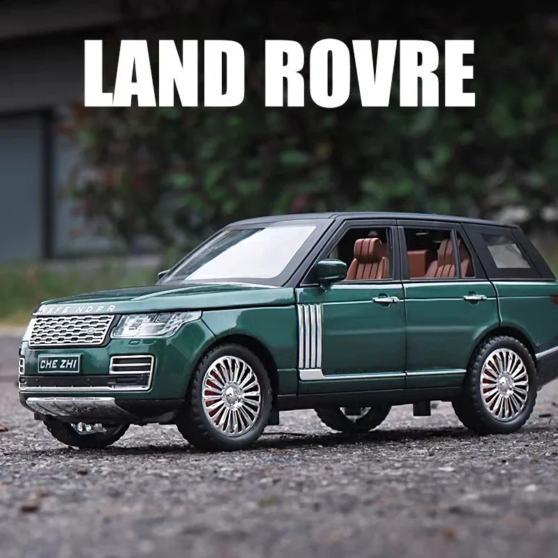 1:24 Land Rover Range Rover SUV Alloy Model Car Diecasts Metal Casting Pull Back Sound and Light Car Toys For Children Vehicle