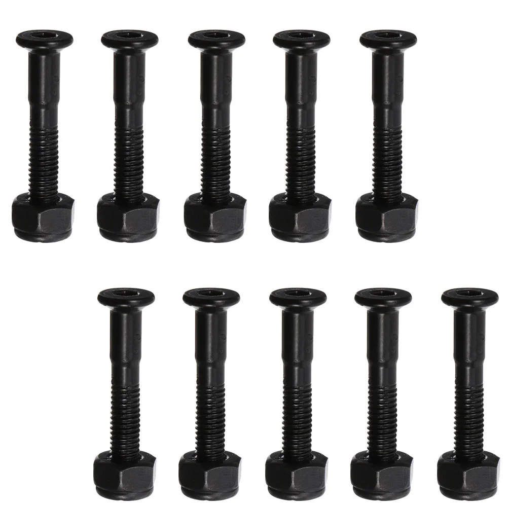 40 Sets Skateboard Bridge Studs Mounting Screws Bolts Truck Longboard Iron Hardware