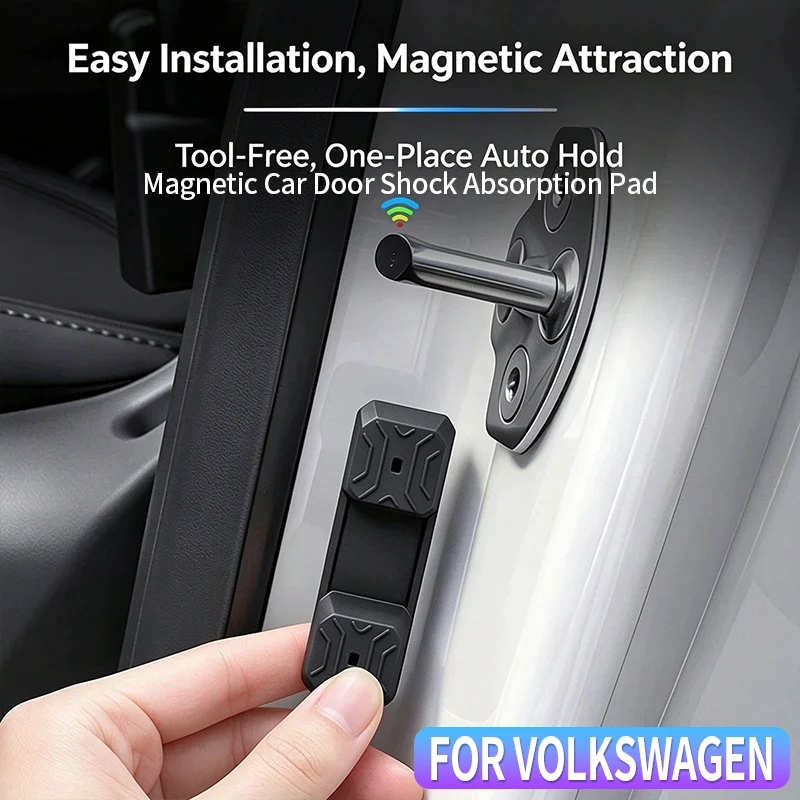 Universal Magnetic Car Door Lock Shock-Absorbing Pad for All Volkswagen Models Anti-Force Door Closing Cushion Protection Pad