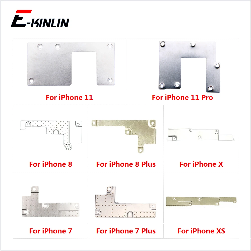 5pcs LCD Screen Display Battery Spacer Iron Fixed Clip Holder Metal Plate Bracket Cover For iPhone 7 8 Plus X XR XS 11 Pro Max