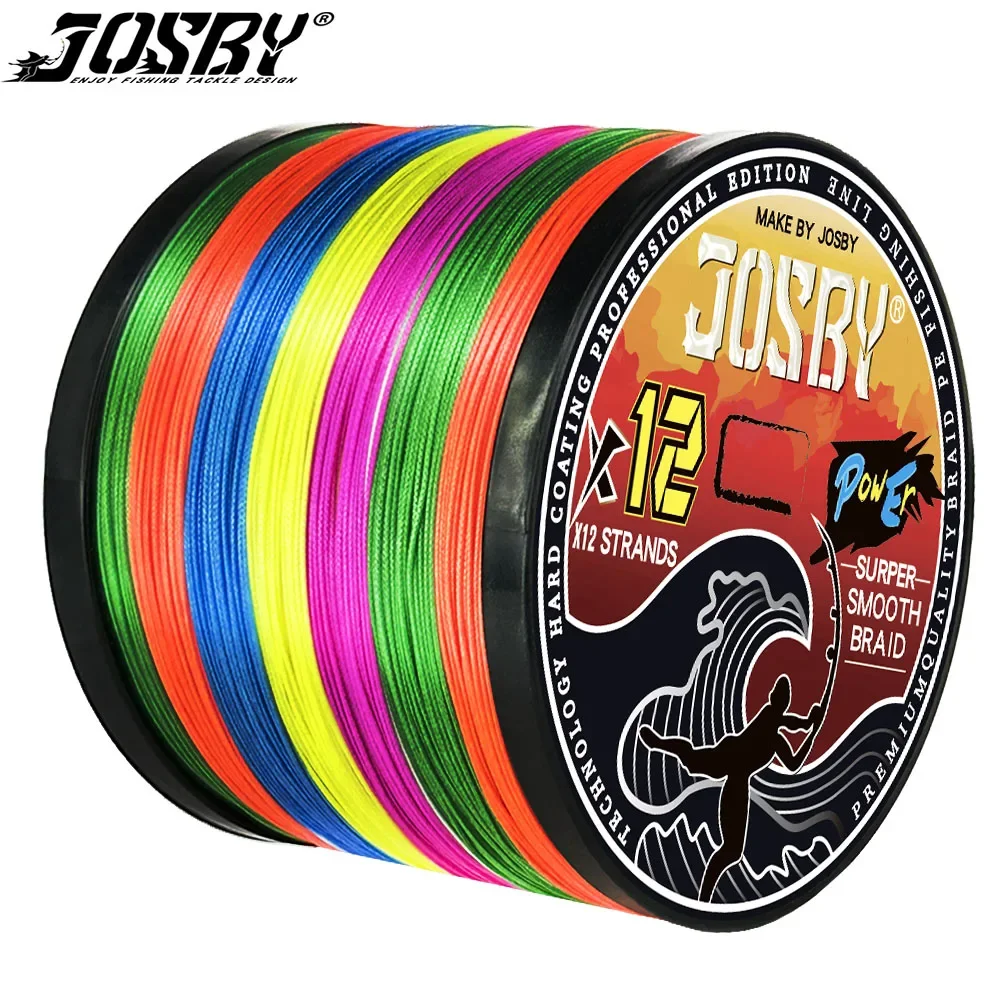 

Плетёная рыболовная леска JOSBY, 12 нитей, 100/300/500/1000 м