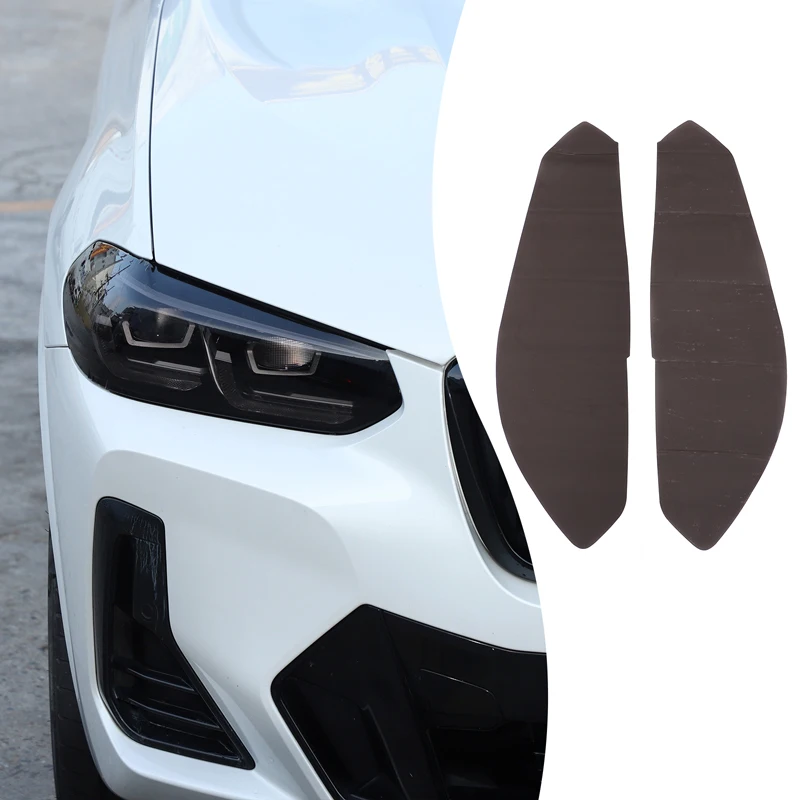 

2piece set TPU black For BMW X3 G01 2018-2023 car headlight film decorative sticker car protection modification accessories