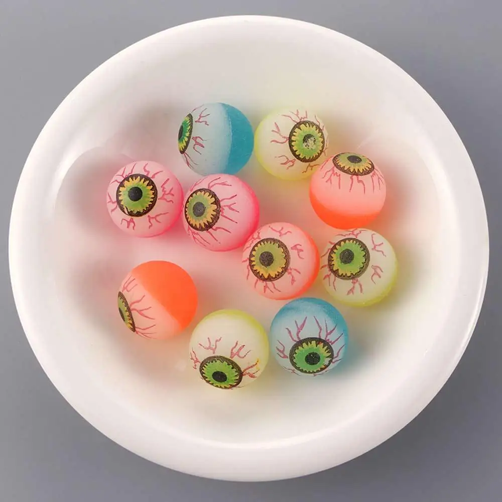 Zufällige Farbe, Hüpfspielzeug, Spielzeugbälle, Badespielzeug für Kinder, gruselige Augenbälle, springende Bälle, Halloween-Partyzubehör, Halloween-Hüpfbälle