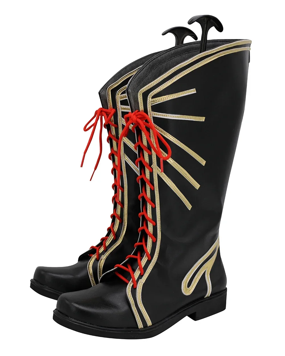 カスタムメイド織田信長コスプレブーツブラックレザー - Fate Grand Order アニメシューズ男性 & 女性任意のサイズ