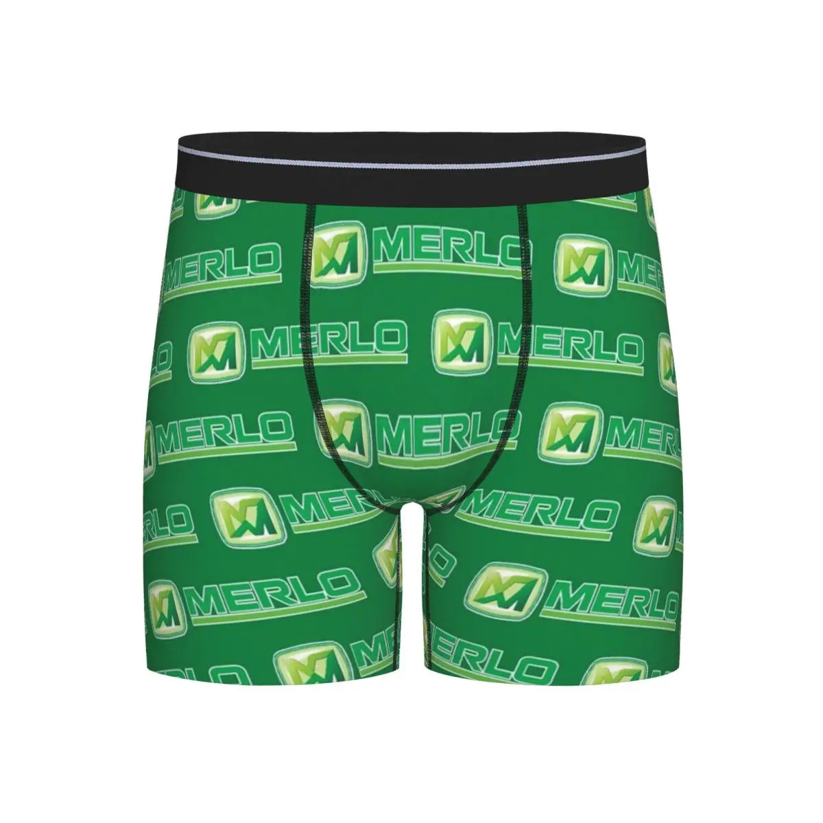 

Long Boxer Underpants Shorts Merlo Logo Panties Men's Ventilate Underwear for Homme Man Boyfriend Gift