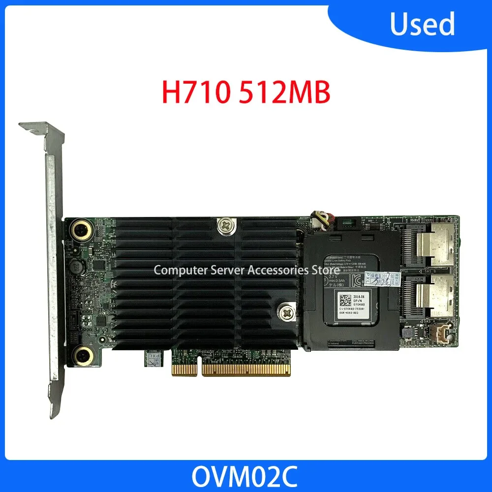 

Smart Array Card for PERC H710 512MB Cache 6Gbps SAS PCI-E 2.0 Raid Card +Battery 6Gb PCI-E Server Adapter RAID Cache Original