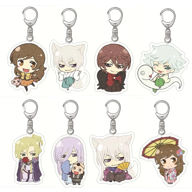 Cartoon Anime Kamisama Love Keychain Acrylic Figure Keyring Pendant Cosplay Jewelry Gift 2024