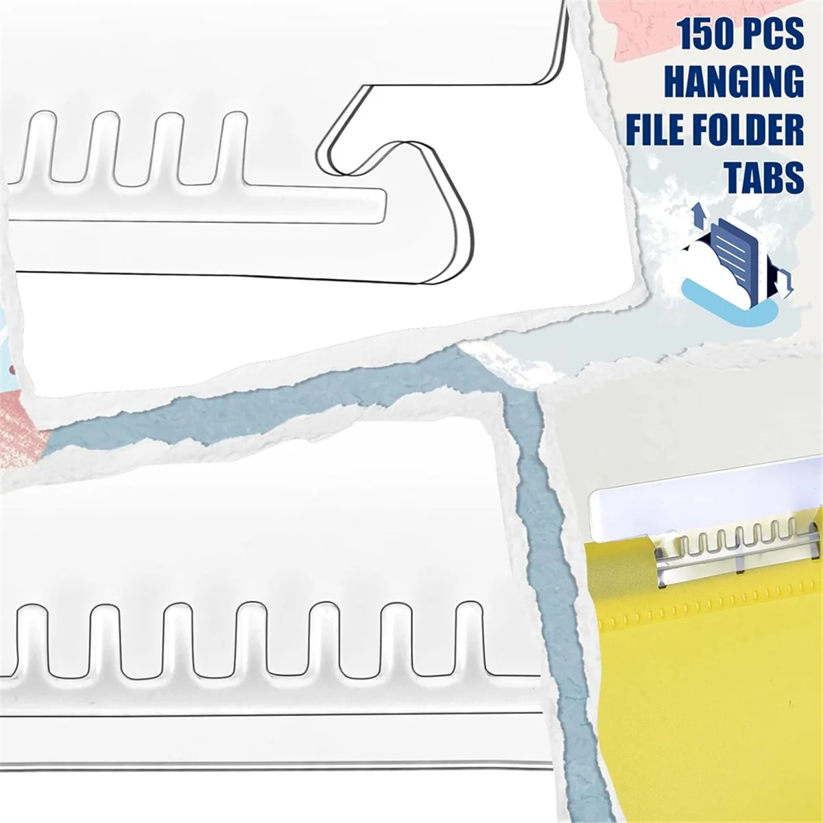 100 шт., пластиковые вкладыши для папки 1/2 дюйма