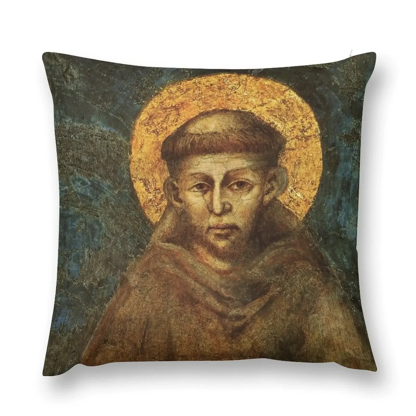 Saint Francis of Assisi Throw Pillow Luxury Pillow Case Christmas Throw Pillows Covers Pillowcases For Pillows New year pillow