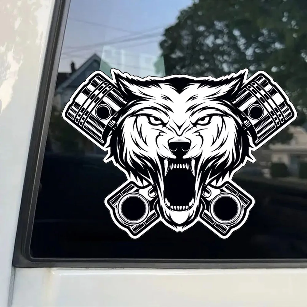 Наклейка Волк 15x10 см Waterproof Durable Car Sticker Decal for Bumper, Window, Laptop, Truck, Motorcycle