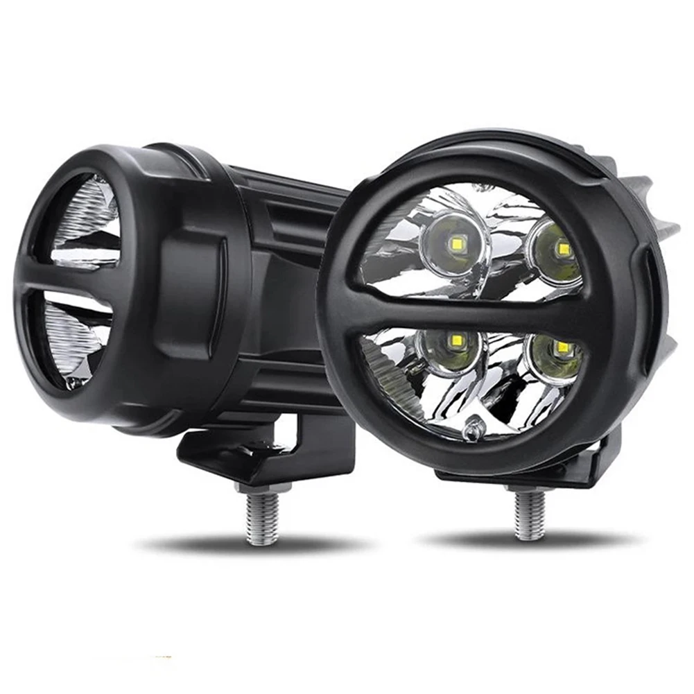 車用ワークライト ライトバー 丸型 防水 1個 3インチ 丸型 6000K ホワイト SUV ATV LED オフロード フォグランプ ノーブランド 新品