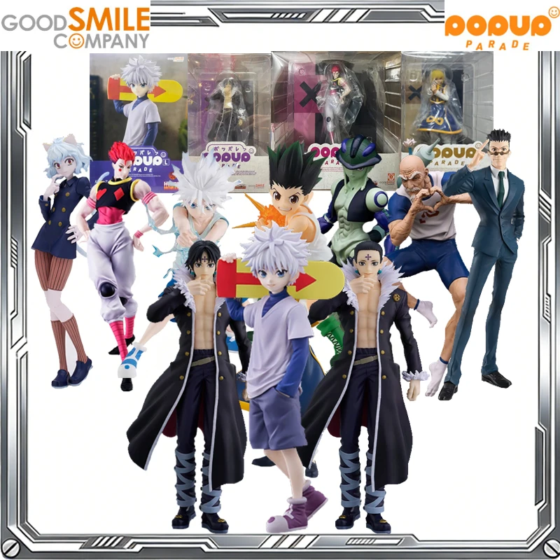 

Оригинальные фигурки Good Smile POP UP PARADE HUNTER×HUNTER: Килуа Золдечек, Кролло Луцифер, Курапика, Питу — коллекционные модели, подарок