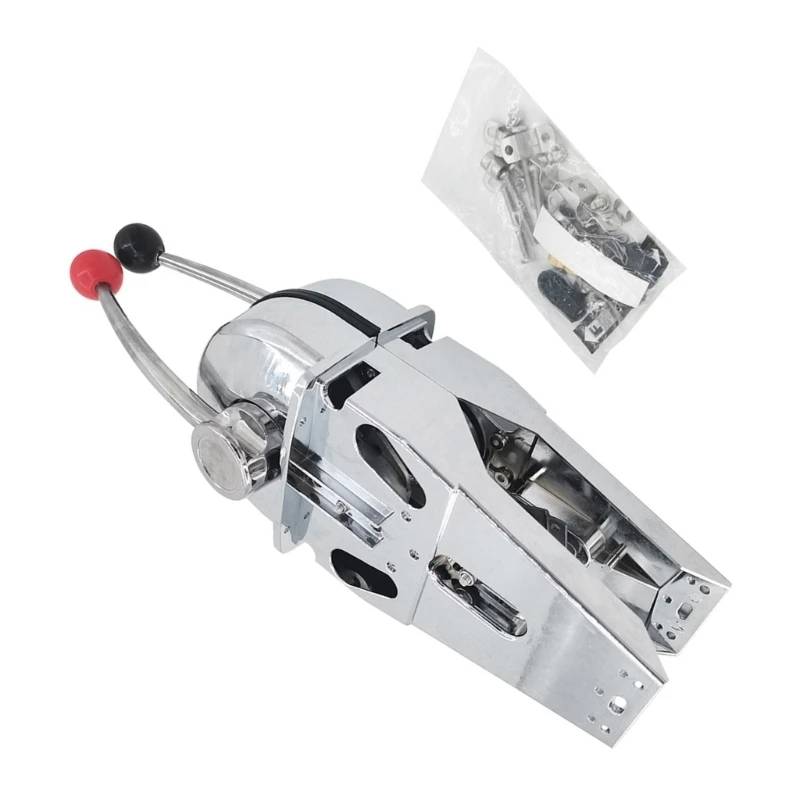 L5BC Marine Alloy Throttle Handle with Ergonomic Design Simple Operate for Comfortable & Precise Boat Control