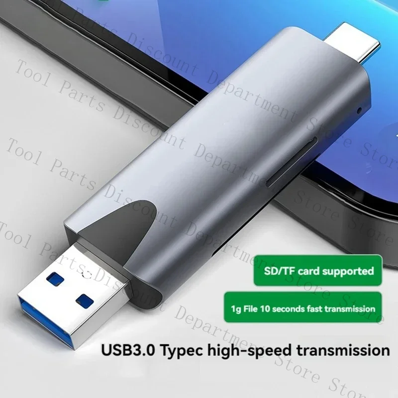 2 In 1 Type-C/USB 3.0 TF/High Speed Card Reader PC Laptop Cameras Accessories