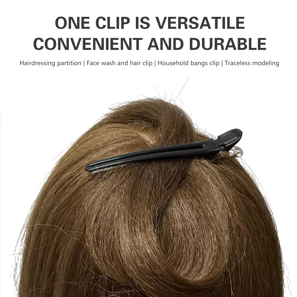 12pcs Hair Care Clips Plastic No trace Hairdressing Clip Clamps Barber Hair Cut Use Styling Tools Hairpin Hair Accessories