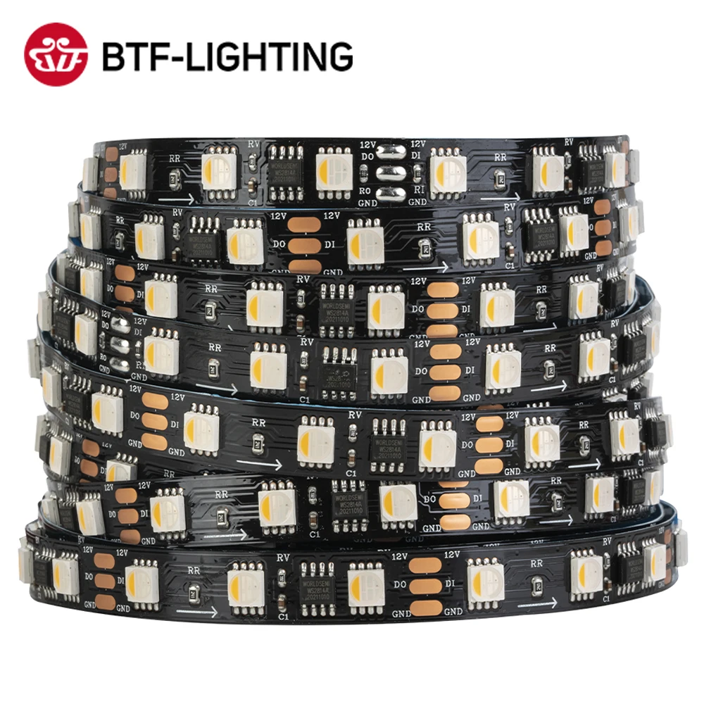 

WS2814 DC12V 24V Led Strip Light 4 in 1 Similar SK6812 RGBW Pixels Addressable WS2811 RGBWW RGBCW 5050 3 Pin Led Lights IP30 67