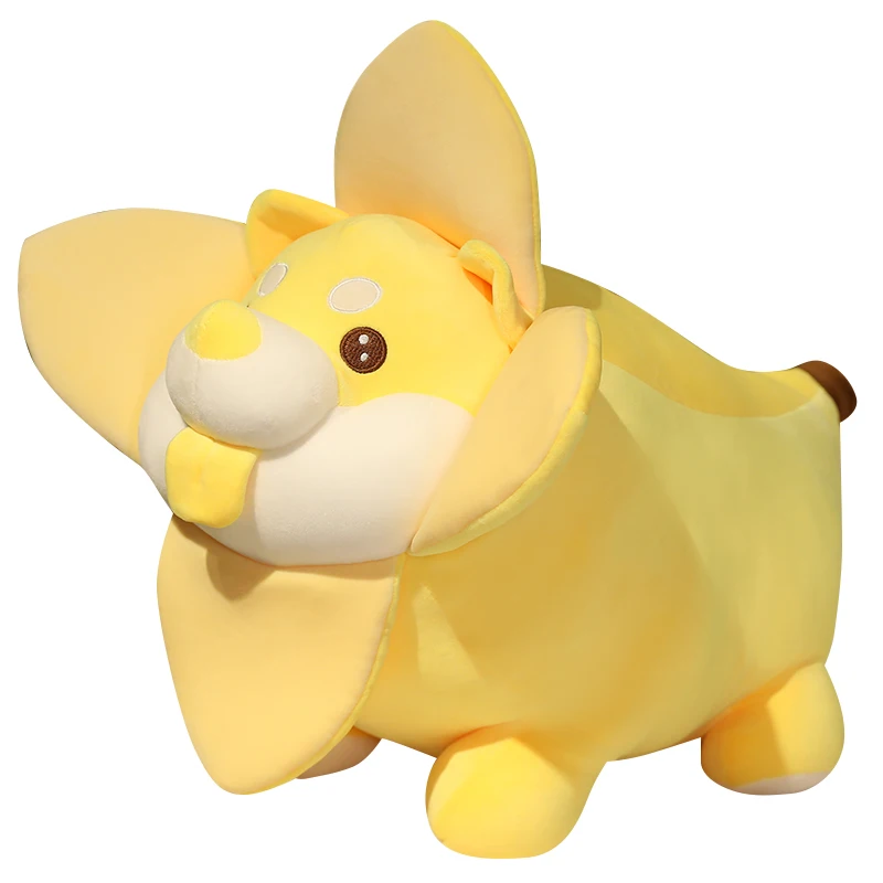 1PC 25-60cm Banana Shiba Inu Dog Cute Fruit Fairy Animal Plush Toy Fluffy Stuffed Soft Doll Kawaii Pillow Kids Toys Gift