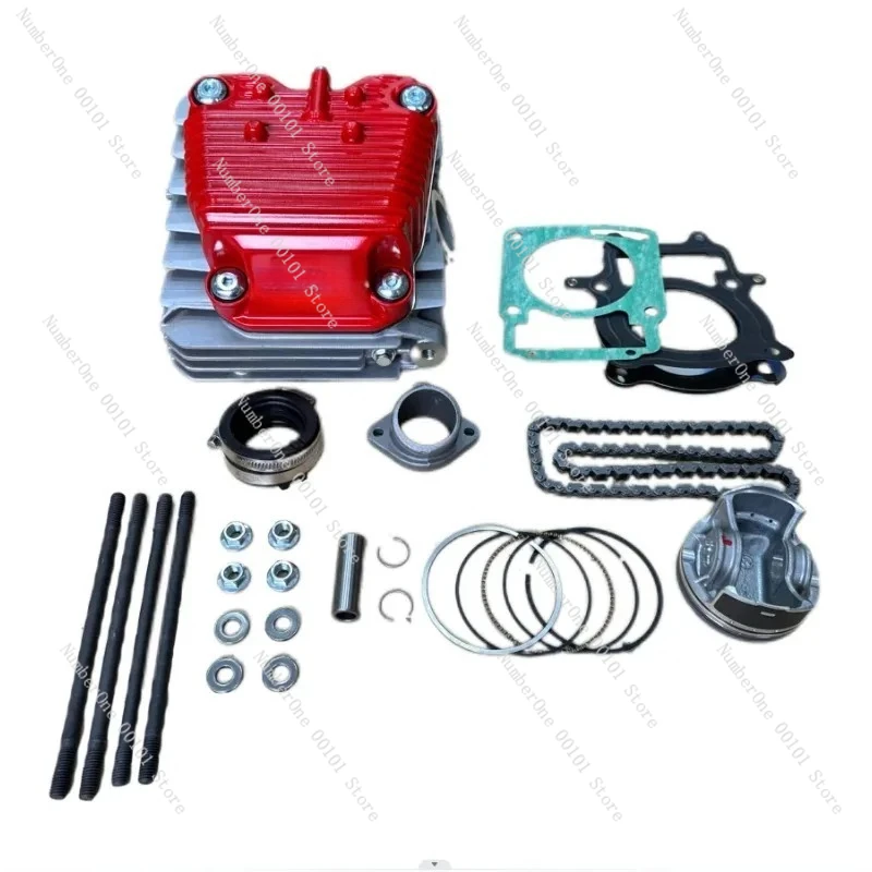 Cylinder He-ad Assembly 4 Valves for CB Series Engine 172fmm Upgrade To 25hp Piston Diameter 75mm