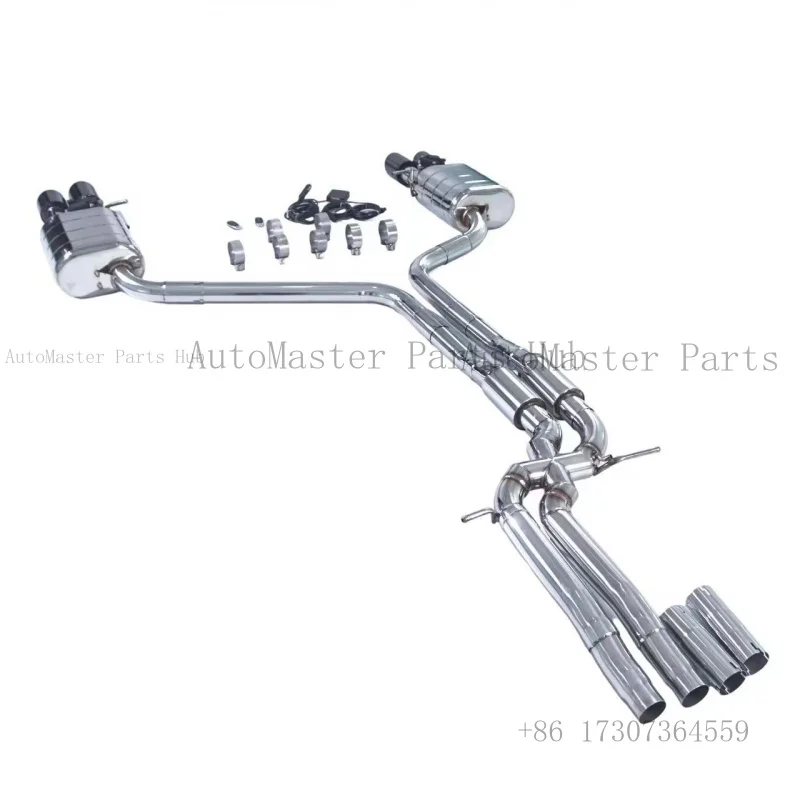 

Выхлопная система для Audi S4/S5 B8 B8.5 3.0T 2010: глушитель с четырьмя насадками, нержавеющая сталь, Catback