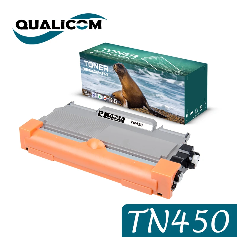 Qualicom Compatible Toner Cartridge Replacement for Brother TN-450 TN450 TN420 to Use with MFC-7360N DCP-7065DN MFC-7240 HL-2130