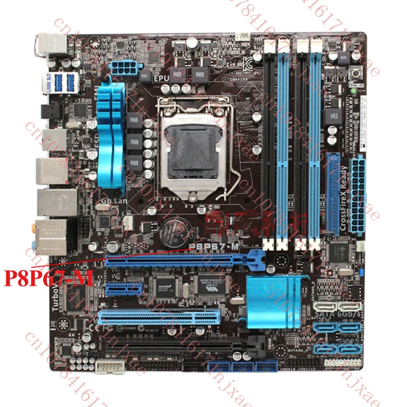 PARA ASUS P8P67-M 1155 pinos P67 placa-mãe DDR3 32 GB 100% testado OK.