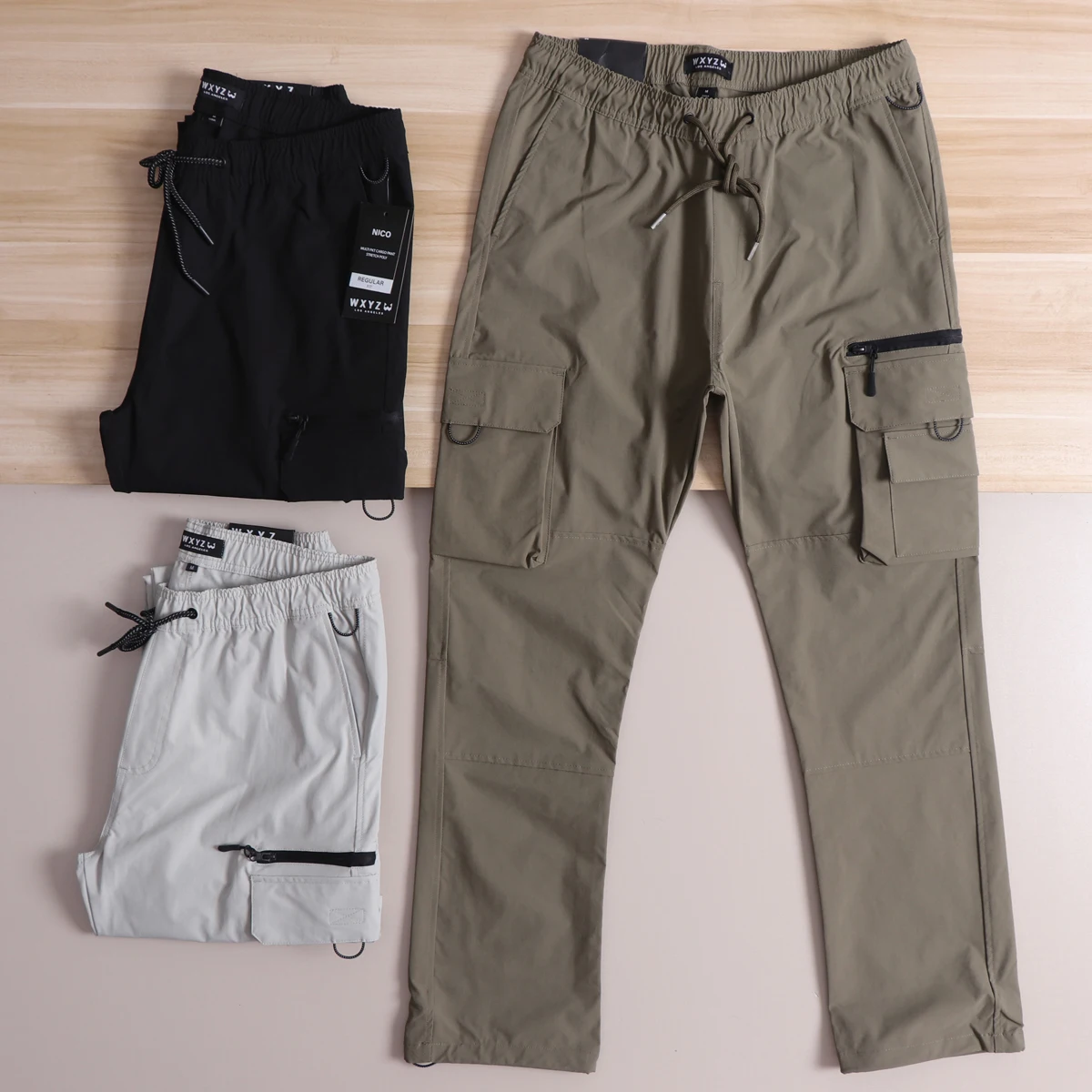 North America Oversize Casual Pants Men's Outdoor Tactical Workwear Lightweight Windproof Quick Dry Wear Resistant Autumn