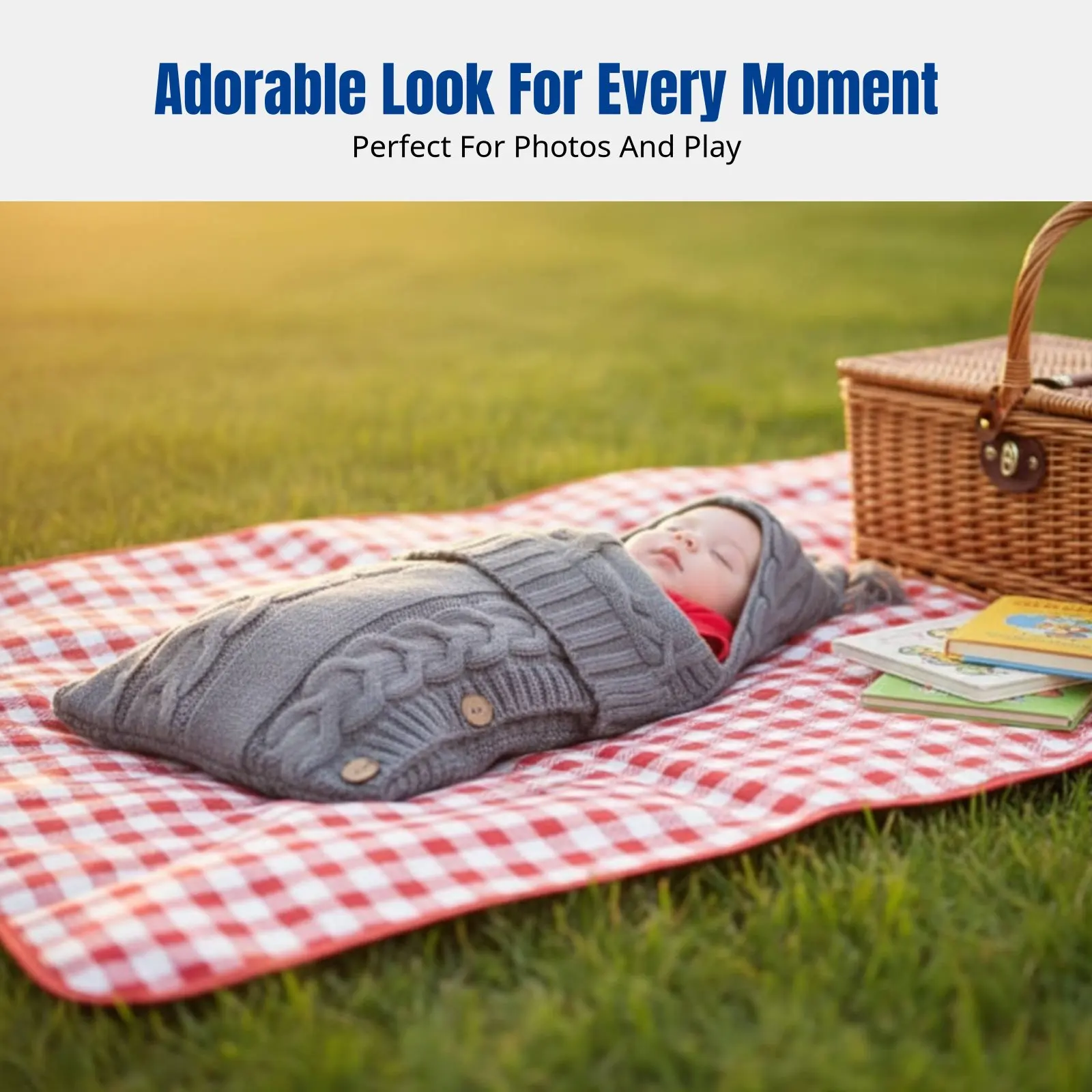 

Детский спальный мешок с капюшоном, мягкий трикотаж, на кнопках, теплый и уютный, разноцветный, одеяло для новорожденных